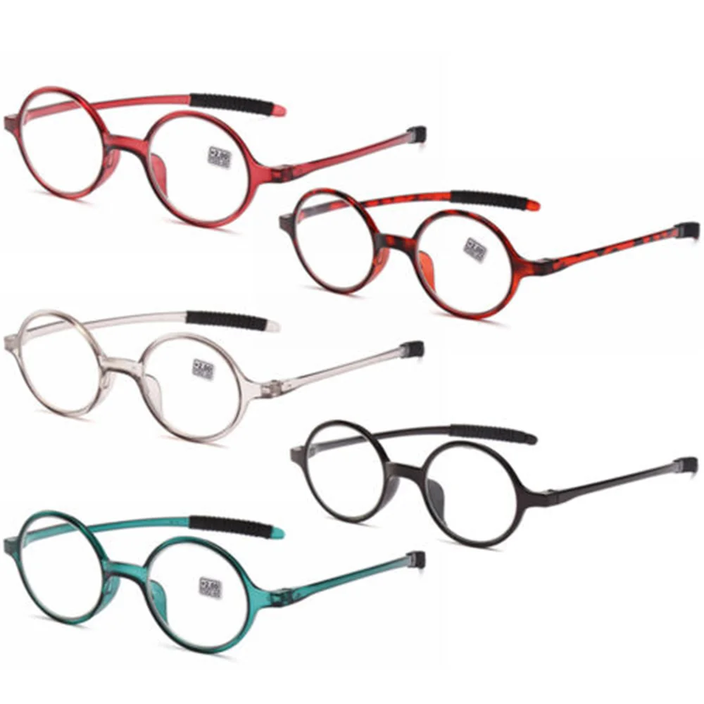 2023 Round Reading Glasses Ultralight Small Frame Presbyopic Eyeglasses PC Resin Clear Lens Hyperopia Eyewear +1.0~+4.0 gafas