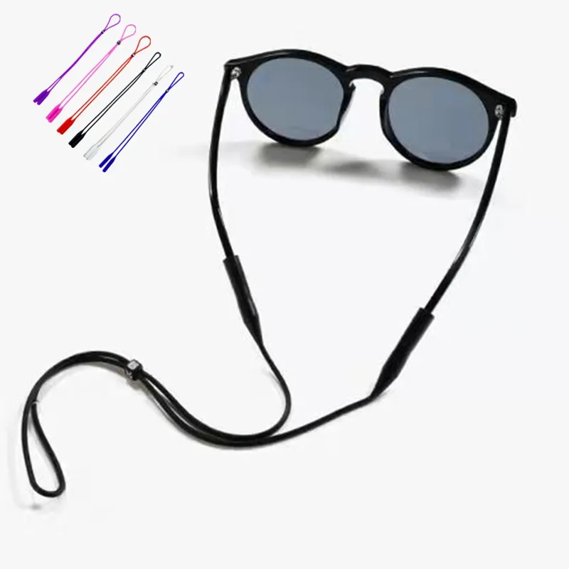 3Pcs Adjustable Elastic Silicone Eyeglasses Straps Sunglasses Chain Sports Anti-Slip String Glasses Ropes Band Cord Holder Lace