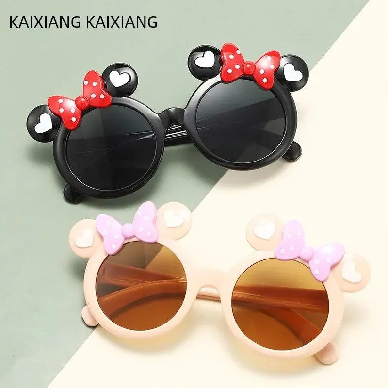Children UV Protection Sunglasses Girls Cartoon Butterfly Knot Cute Princess Style Sunglasses Girls Dance Performance Party