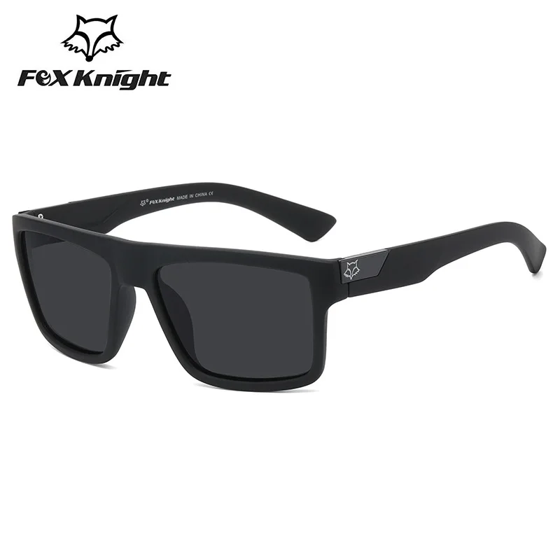 Fox knight new Outdoor sports square sunglasses women men 2022 high quality aesthetic cycling glasses retro mirror shades uv400