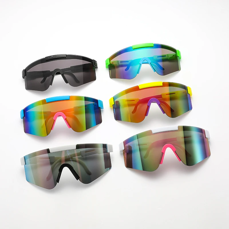 New Cycling Fashion Large Frame Sports Sunglasses Female Coated Outdoor Skiing Sun Glasses Cycling Driving Male Glasses