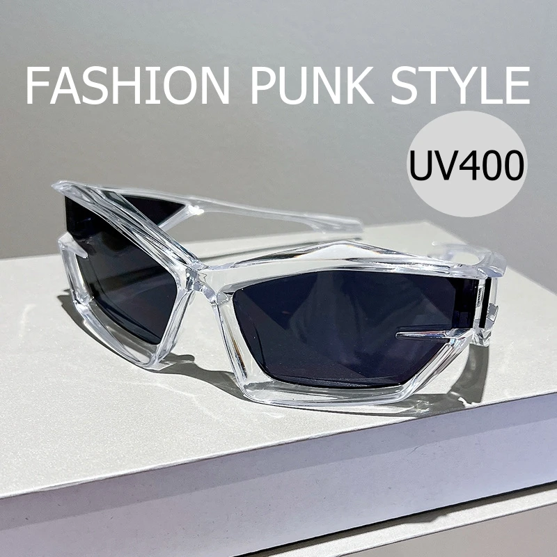 New Fashion Men’s Sunglasses Unisex Outdoor UV400 Luxury Sports Eyewear Sun Glasses Elegant Male Driving Punk Style Eyeglasses