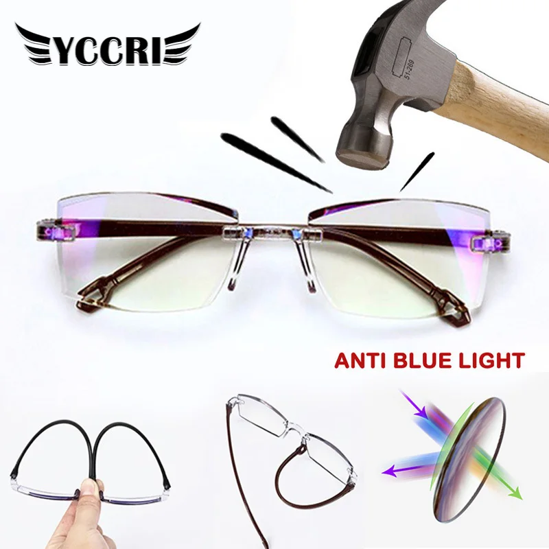 Reading Glasses Men Anti Blue Light Eyewear Glasses 2022 Presbyopia Glasses Women’s Prescription Glasses with Degree 0 To +4.0