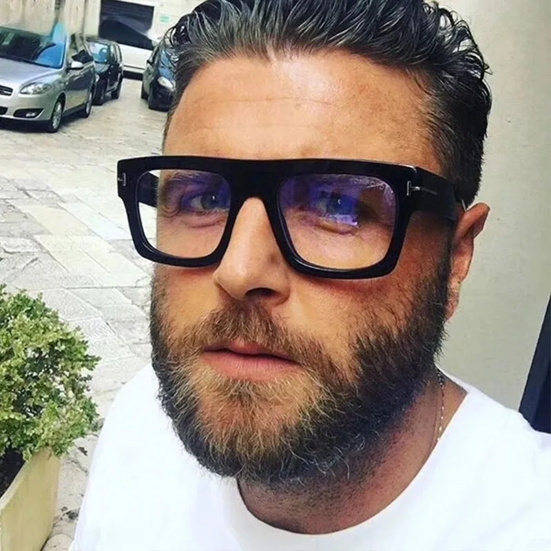 Retro Square Glasses Frames Men Women Men Vintage Transparent Computer Glasses Oversize Frame Eyeglasses New sunglasses