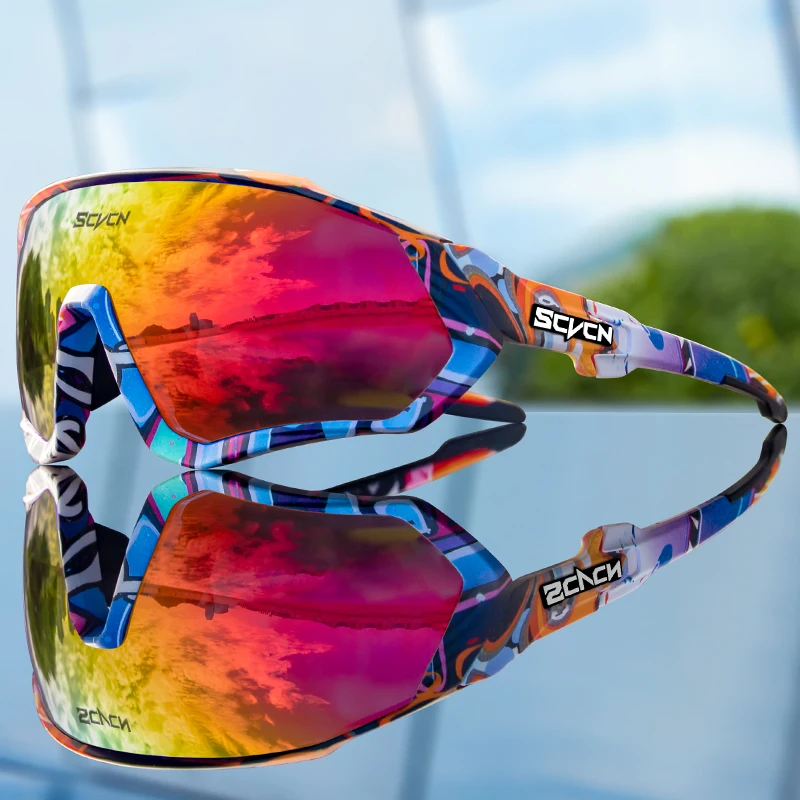 SCVCN Cycling Sunglasses Men Women Outdoor Bike Sports Running Climbing Glasses UV400 Goggles MTB Road Bicycle Cycling Eyewear
