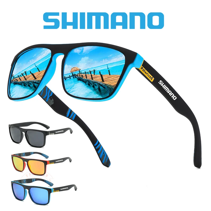 SHIMANO 2024 New Outdoor Cycling 100% Polarized Glasses Men Women UV400 Retro Driving Sports Fishing Sunglasses