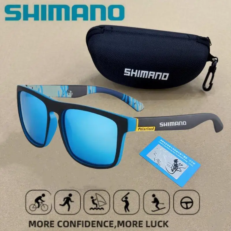 SHIMANO Cycling Glasses UV400 Photochromic Cycling Sunglasses Sports Polarized Men’s Sunglasses MTB Racing Bike Glasses Eyewear