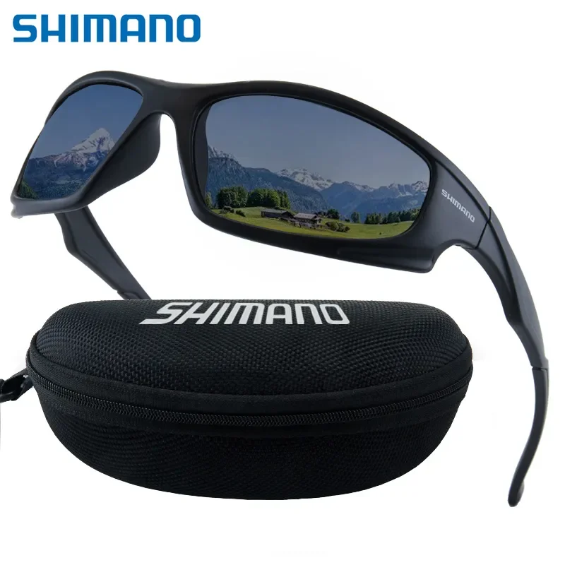 Shimano 2023 Polarized Sunglasses Driving Shades Male Sun Glasses Camping Hiking Fishing Classic Sun Glasses UV400 Eyewear