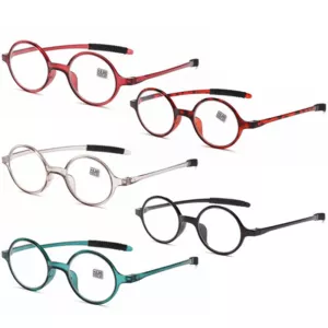 2023 Round Reading Glasses Ultralight Small Frame Presbyopic Eyeglasses PC Resin Clear Lens Hyperopia Eyewear +1.0~+4.0 gafas