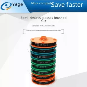 8-piece Aluminum Alloy Half-rim Glasses Repair Kit Fixed Line Eyeglasses Accessories Frame Lens Repair