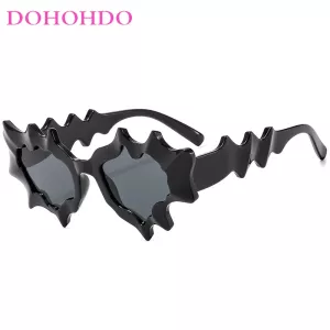 DOHOHDO Fashion Y2K Punk Sunglasses Women Men Luxury Brand Trendy Irregular Cay Eye Sun Glasses Ladies Steampunk Eyewear Shades