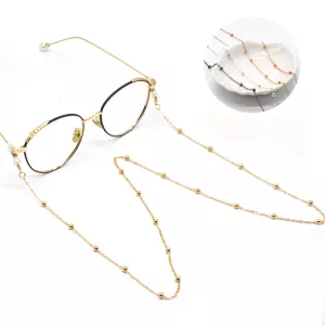 Fashion Metal Men women Eyeglass Chains Sunglasses Reading Beaded Glasses Chain Eyewears Cord Strap Rope female glasses chain