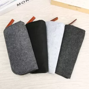 Soft Sunglasses Case Box Multifunctional Wool Felt Cloth Zipper Portable Glasses Case Bag Portatives Protector Eyeglasses Pouch