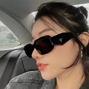 Vintage Polygon Square Sunglasses Women Men Brand Designer Metal Hinge Fashion Eyewear Gradient Lenses Outdoor For Gifts